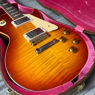 Gibson Custom Shop M2M Murphy Lab Light Aged R9 '59 1959 Les Paul Standard Reissue - Washed Cherry Sunburst image 12