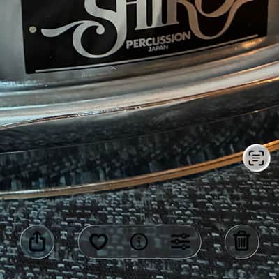 Rare Vintage 70s Shiro 14x5” Steel Snare Drum – 8 Lugs MIJ (Excellent Condition) image 9