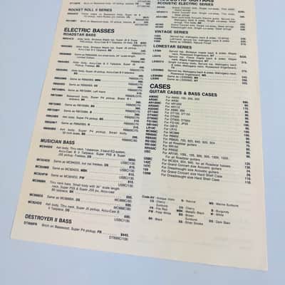 Ibanez Dealer Pack – Roadstar II, X Series & Price List 1984 image 9