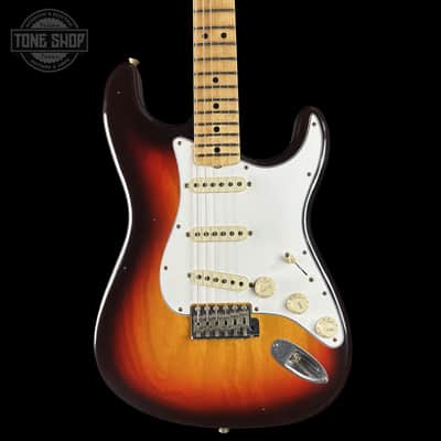 Fender Custom Shop 1969 Stratocaster Journeyman Relic Chocolate 3 Tone Sunburst w/case CZ588710 image 1