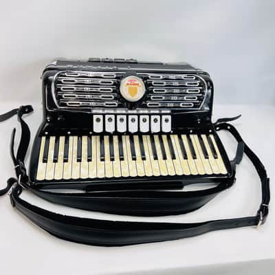 VTG Titano Palmer Converter Grand Piano Accordion Black LMH 41 Keys 120 Bass image 2