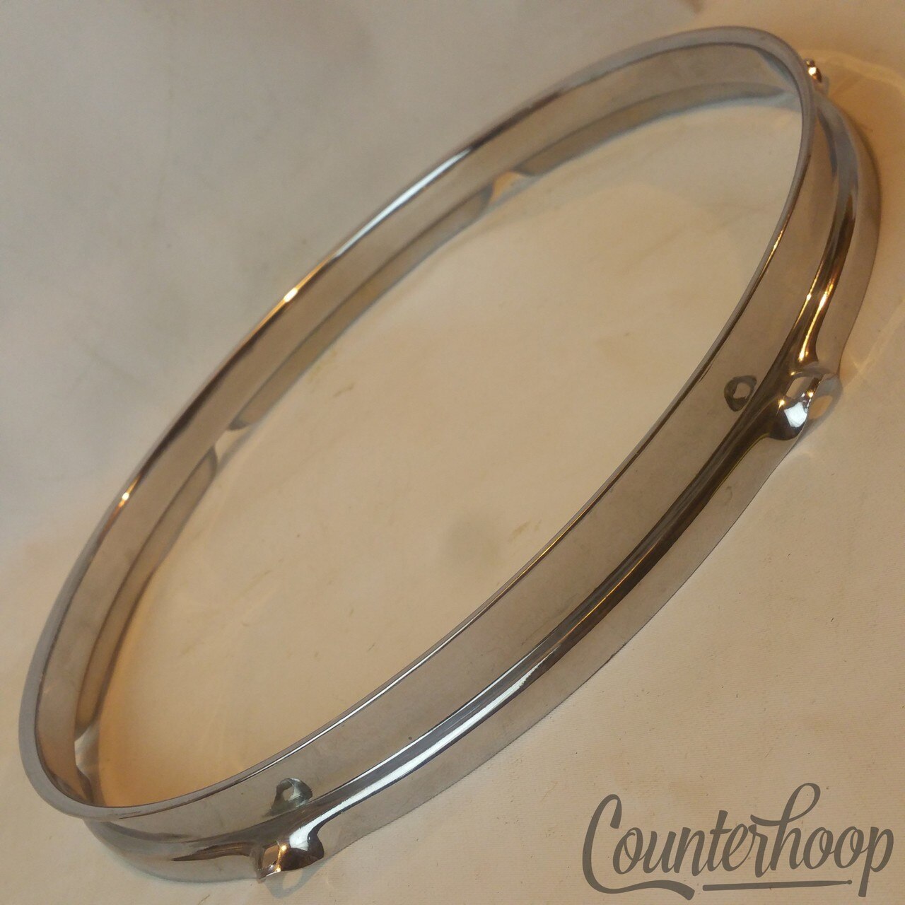Rogers Tall-Boy 13" Tom Drum Rim/Hoop Triple Flange Chrome Cleveland Holiday 60s — main photograph