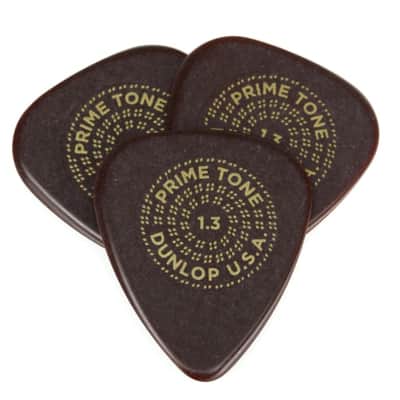Dunlop Primetone® Standard Sculpted Plectra 1.30mm 3-Pack image 1