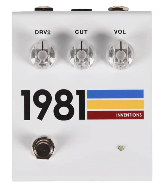 1981 Inventions DRV Overdrive Pedal White Hyperfade. NEW, (Authorized Dealer) image 1