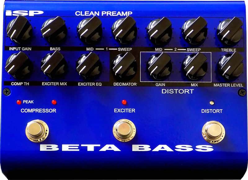 ISP Technologies Beta Bass Preamp 2010s - Blue image 1