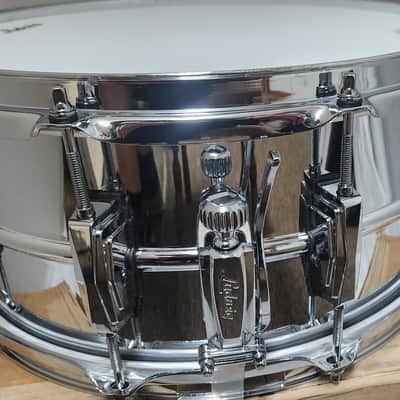 Ludwig LM402 Blue/Olive Badge 6.5x14" Supraphonic 10-Lug Aluminum Snare Drum | NEW Authorized Dealer image 8