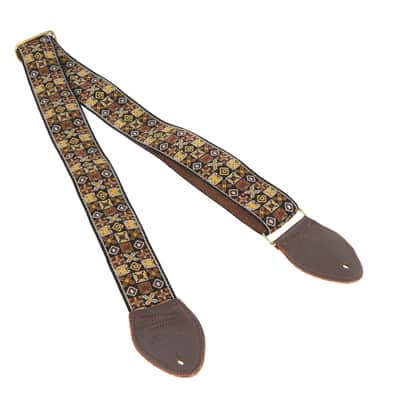 Souldier "Woodstock" Gold Pattern 2" Guitar Strap image 1