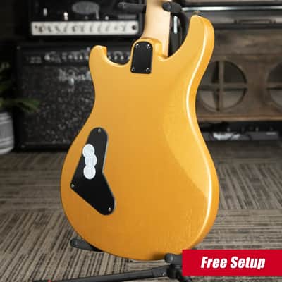 PRS SE CE 24 Solid Body Electric Guitar - Metallic Gold Stain with Gig Bag image 2