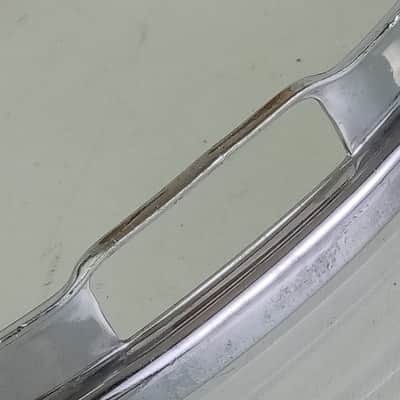 Ludwig 15"COB Triple-Flange Snare Drum Chrome-BRASS Resonant Rim/Hoop 8Lug50-60s image 2