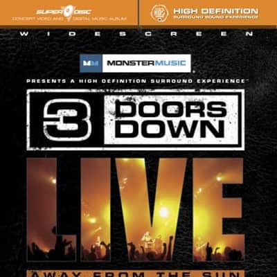 3 Doors Down ltd edt DVD #39755/3 Away From The Sun Live From Houston, Texas - lidrock greatest hits hard rock grunge image 1