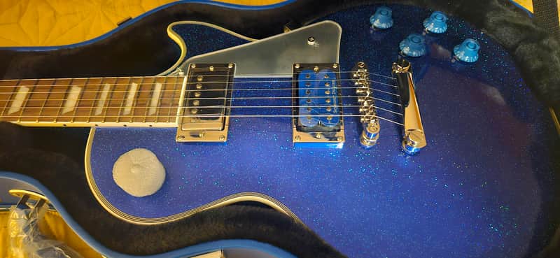 Epiphone Tommy Thayer Signature LesPaul Electric Blue 2020 - Blue Sparkle image 1