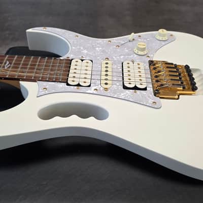 Ibanez JEM-7V TEAM J. CRAFT Prestige Steve Vai Signature 2008 White MIJ Japan JEM7V 7 6 String Pro Artist Guitar CASE QUEEN Tree of Life HSH Scalloped Super Strat image 13