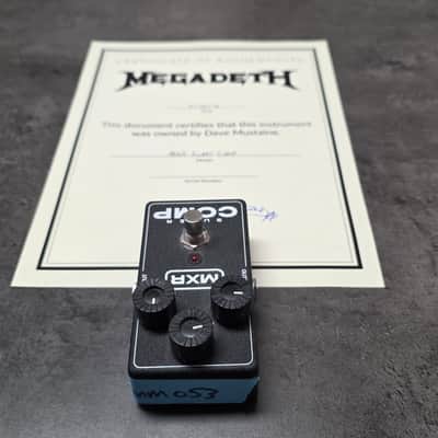 DAVE MUSTAINE'S MEGADETH Studio Album Recorded Tour Stage Played MXR Super Comp Compressor USA Guitar Pedal Artist Owned by Dave Mustaine Signed COA image 5