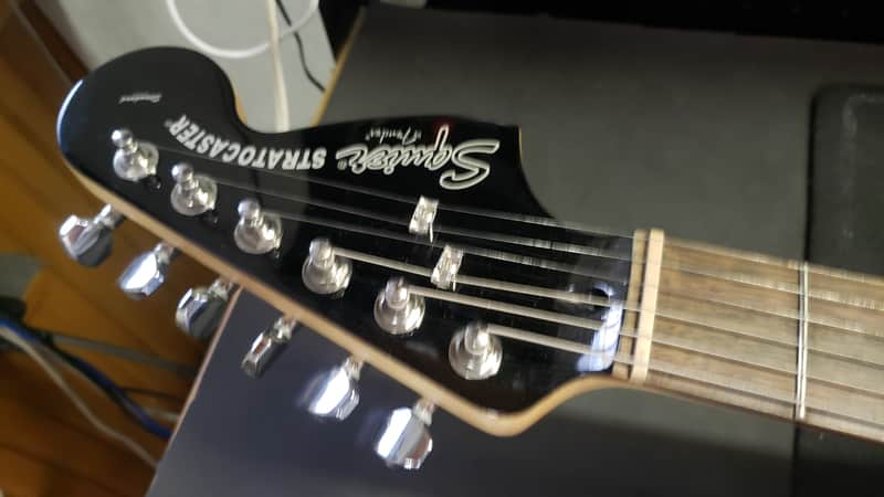 Squier Standard Stratocaster HSS Mirror Pickguard + Hard Case | Reverb