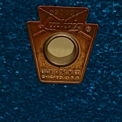 Ludwig Jazz Festival 14" x 5" 1965 - Blue Sparkle image 3