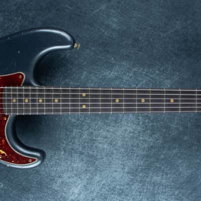 Fender Custom Shop Masterbuilt Austin Macnutt 63 HSS Strat Relic Charcoal Frost Metallic CZ552141 image 2