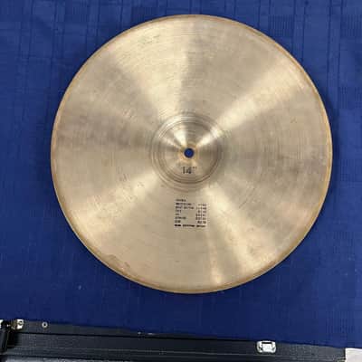 Vintage Paiste 2002 Sound Edge 14" Hi Hat Cymbal Pair Black Label image 6