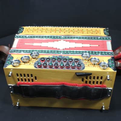 A Beautiful Melodija Four Row Button Box Accordion in it's Original Case image 6