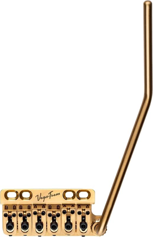 Vega-Trem VT1 Special Standard 6-Screw Stratocaster Guitar Tremolo Bridge For Strat No Mods Easy Installation (Gold, Right) image 1