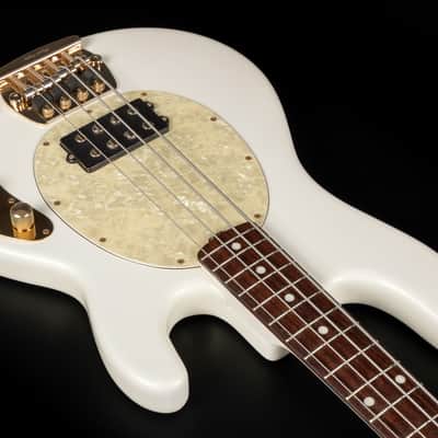 2012 Ernie Ball Music Man PDN Classic StingRay 4 - Gilded White | USA Limited Edition 1 / 200 Bass 4-String Matching Headstock & Neck Gold Hardware Active / Passive | OHSC image 8