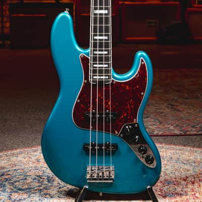 2017 Fender American Elite Jazz Bass, Ocean Turquoise w/ OHSC - Used image 1