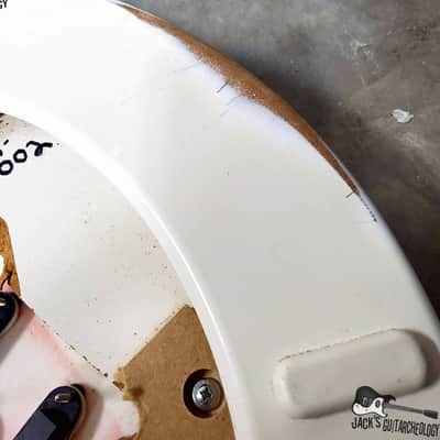 Jack's Guitarcheology "Bed Pan Halen's Frankensh*t" Toilet Seat Electric Guitar (2021 White Relic) image 20