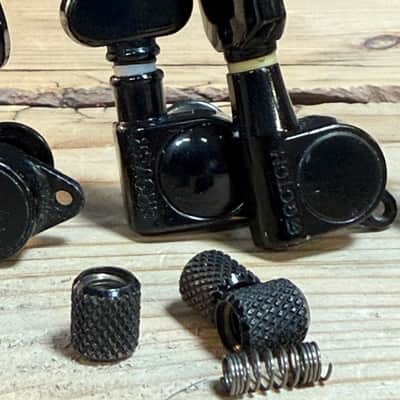 lot of 6 gotoh grover schaller m6 and 3 locking tuners caps spares for luthier repair image 3