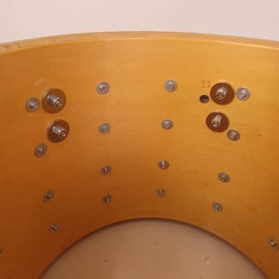 Ludwig 12x14" Brushed Gold Challenger ST Plus Snare Drum Vintage 1984 Marching image 13