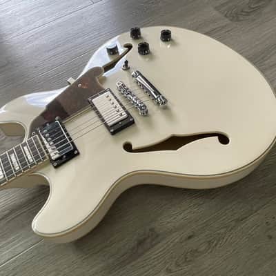 D'Angelico Premier DC Semi-Hollow Double Cutaway Electric Guitar 2019 - 2020 - Champagne with KILLER Taylor Gigbag image 13