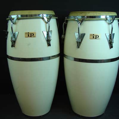 Vintage Latin Percussion LP Patato Congas Made in USA White | Reverb