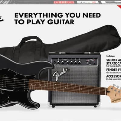 Fender Affinity Series Stratocaster HSS Pack - Charcoal Frost Metallic image 3