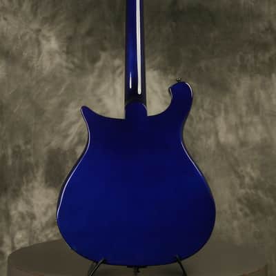 1986 Rickenbacker 620/12 string Midnight Blue BT Black binding + hardware image 22