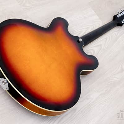 1997 Epiphone Casino Hollowbody Guitar Sunburst w/ Case, Peerless image 15