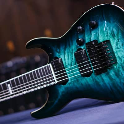 Esp E Ii Horizon Fr 7 Black Turquoise Burst image 4