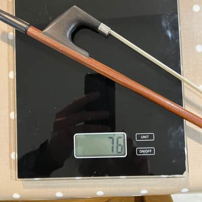 Double Bass German Frog Bow - Roy Collins - Pernambuco - 1/4 Size - Unique image 4