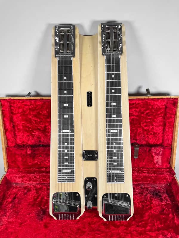 Circa 1955 Fender Dual 6 Professional Three Leg Steel Guitar w/OHSC image 1