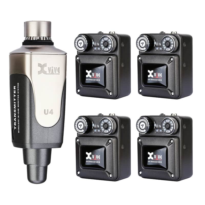 Xvive U4R4 Digital Wireless Quad Receiver In-Ear Monitor System image 1