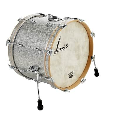 Sonor Vintage 18x14" Vintage Silver Glitter 9 ply Beech Bass Kick Drum *With Mount* NEW Authorized Dealer image 1