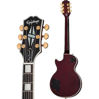 Epiphone Jerry Cantrell "Wino" Les Paul Custom Electric Guitar - Wine Red image 4