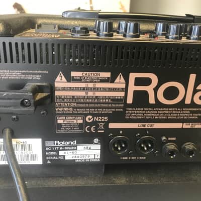 Roland Acoustic Chorus AC-60 Amp with Padded Carrying Case. Sale Benefits Music Education Nonprofit! image 10