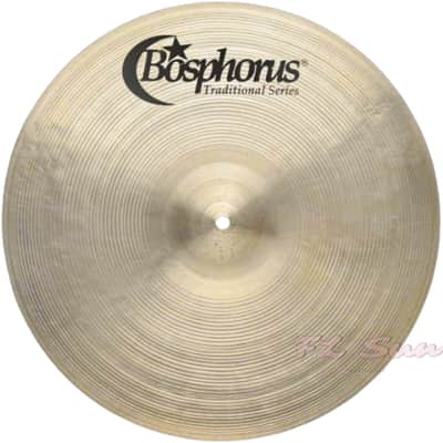 Bosphorus Cymbals Traditional Series Box Set 20" Ride - 16" Crash - 14" Hi-Hat - Cymbal Bag image 5