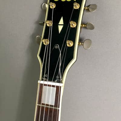 Vintage 1969 Matsumoku MIJ Aspen Single Cut Les Paul Piano Black LP Aged Gold HSC 7.1 lb image 3