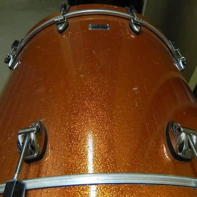 ayotte drum kit 10, 13, 16, 22, 1996 orange sparkle image 2