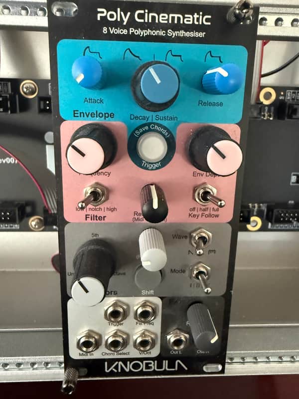 Knobula Poly Cinematic 8-Voice Polyphonic Synthesizer Eurorack Module 2022 - Present - Multi-Color image 1