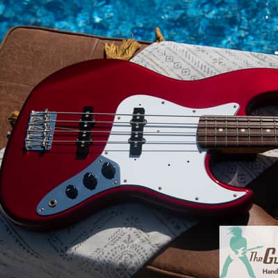 2016 Fender Japan - Classic 60's Jazz Bass Reissue - Candy Apple Red Finish - JB-62 - Made in Japan - Pro Set Up w Perfect Frets/Action/Intonation! image 9