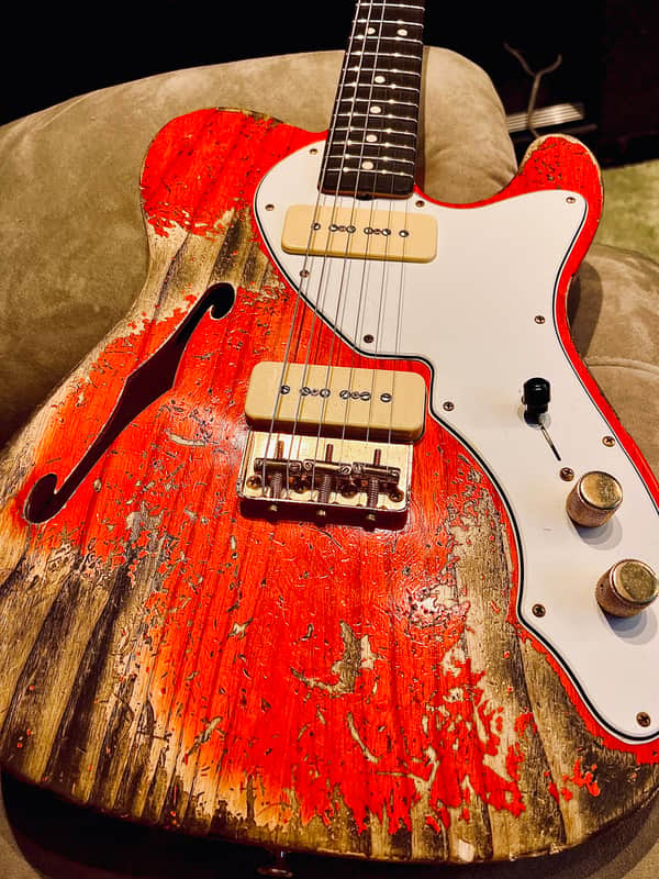 FENDER 1963 Telecaster wildwood  10 Fender Telecaster 2022 - Heavy Relic / Crimson Transparent image 1