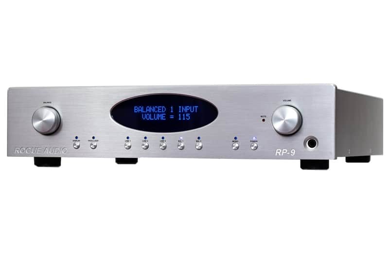 Rogue Audio RP-9 Tube Preamplifier in Silver Finish - Brand New in Box w/ 3 Year