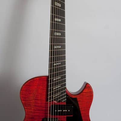 Wes Lambe 8GT 2013 - Novax-style Charlie Hunter 8 String Fanned Fret Dual Output Hollow Guitar/Bass image 16