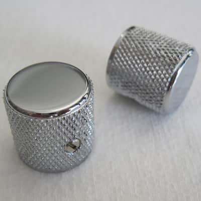 Fender 60s Telecaster P-Bass Chrome Knurled Knobs 0991366000 image 2