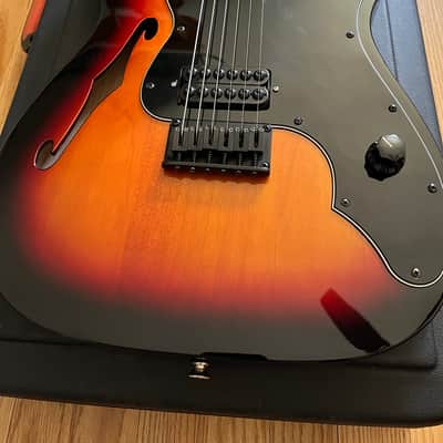 Fender Classic Series '72 Telecaster Thinline Sunburst Custom w/Fender Deluxe Molded Case image 2
